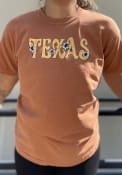 Texas Women's Floral Comfort Colors Unisex Short Sleeve T-Shirt - Yam