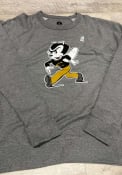 Emporia State Hornets Rally French Terry Distressed Logo Crew Sweatshirt - Grey