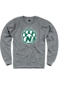 Northwest Missouri State Bearcats Rally French Terry Distressed Logo Crew Sweatshirt - Grey