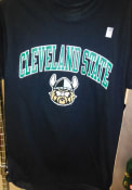 Cleveland State Vikings Rally Arch Mascot T Shirt - Black