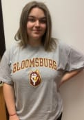 Bloomsburg University Huskies Rally Arch Mascot T Shirt - Grey