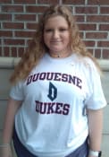 Duquesne Dukes Rally Number One T Shirt - White