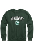 Northwest Missouri State Bearcats Rally Fleece Arch Mascot Crew Sweatshirt - Green