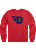 Dayton Flyers Rally Fleece Team Logo Crew Sweatshirt - Red