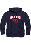 Dayton Flyers Rally Fleece Arch Mascot Hooded Sweatshirt - Navy Blue