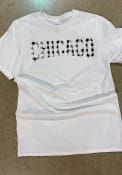 Chicago Rally Plaid Wordmark T Shirt - White