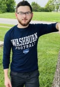 Washburn Ichabods Football T Shirt - Navy Blue