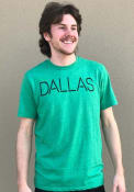 Dallas Heather Kelly Green Disconnected Short Sleeve T-Shirt