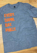 Philadelphia Heather Graphite Every Damn Day Short Sleeve T-Shirt