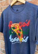 Picasso's Pizzeria Heather Dark Grey Pizza Slice Short Sleeve T-Shirt