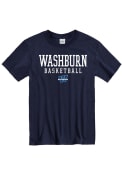 Washburn Ichabods Basketball T Shirt - Navy Blue