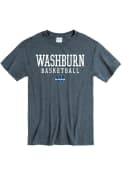 Washburn Ichabods Basketball T Shirt - Charcoal