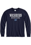 Washburn Ichabods Nursing T Shirt - Navy Blue