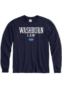 Washburn Ichabods Law T Shirt - Navy Blue