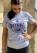 Detroit Stars Rally Star Ball Fashion T Shirt - Grey