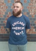 Chicago American Giants Rally Circle Arch Fashion T Shirt - Navy Blue