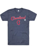 Cleveland Buckeyes Rally Script Logo Fashion T Shirt - Navy Blue