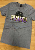 Prairie View A&M Panthers Primary Logo T Shirt - Grey