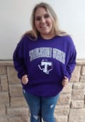 Tarleton State Texans Arch Mascot Crew Sweatshirt - Purple