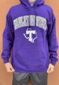 Tarleton State Texans Arch Mascot Hooded Sweatshirt - Purple