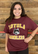 Loyola Ramblers Rally Number One Design T Shirt - Maroon