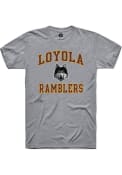 Loyola Ramblers Rally Number One Design T Shirt - Grey