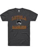 Loyola Ramblers Rally Number One Design T Shirt - Charcoal