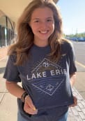 Michigan Rally Lake Erie Fashion T Shirt - Navy Blue