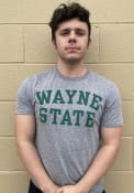 Wayne State Warriors Arch Name T Shirt - Grey