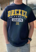 Drexel Dragons Grandpa Pill T Shirt - Navy Blue