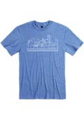 Oklahoma City Rally Skyline Fashion T Shirt - Blue
