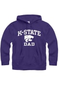 Purple Mens K-State Wildcats Dad Number One Hooded Sweatshirt
