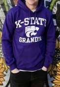 K-State Wildcats Grandpa Number One Hooded Sweatshirt - Purple