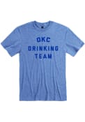 Oklahoma City Rally Drinking Team Fashion T Shirt - Blue