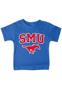 SMU Mustangs Infant Arch Mascot T-Shirt - Blue