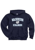 Washburn Ichabods Youth No 1 Hooded Sweatshirt - Navy Blue