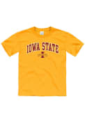 Iowa State Cyclones Youth Arch Mascot T-Shirt - Gold