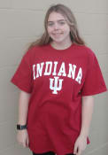 Indiana Hoosiers Arch Mascot T Shirt - Crimson