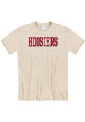 Indiana Hoosiers Team Name Fashion T Shirt - Oatmeal