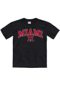 Miami RedHawks Youth Arch Mascot T-Shirt - Black
