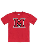 Miami RedHawks Youth Primary Logo T-Shirt - Red