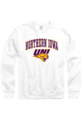 Northern Iowa Panthers Arch Mascot Crew Sweatshirt - White