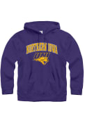 Northern Iowa Panthers Arch Mascot Hooded Sweatshirt - Purple