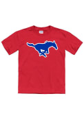 SMU Mustangs Youth Primary Logo T-Shirt - Red