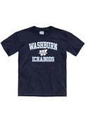 Washburn Ichabods Youth No 1 T-Shirt - Navy Blue