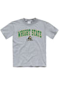 Wright State Raiders Youth Arch Mascot T-Shirt - Grey