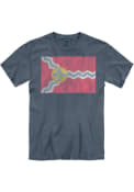 St Louis Pastel Flag Comfort Colors Fashion T Shirt - Navy Blue