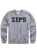 Akron Zips Zips Crew Sweatshirt - Grey