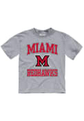 Miami RedHawks Toddler No 1 T-Shirt - Grey
