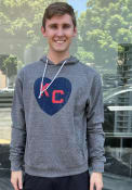 Kansas City Monarchs Rally Heart Hooded Sweatshirt - Grey